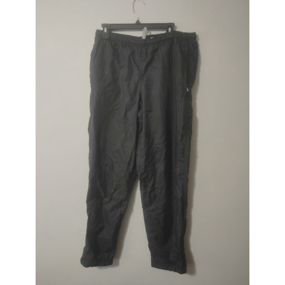 Men's Nike Black Grey Insulated Lined Track Pants Joggers Size M - Picture 1 of 10